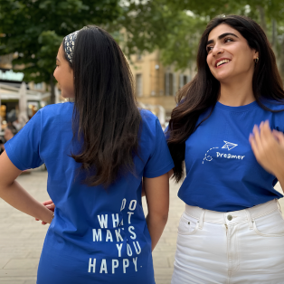 Matching tees, matching energy 💙 Who makes you happy?